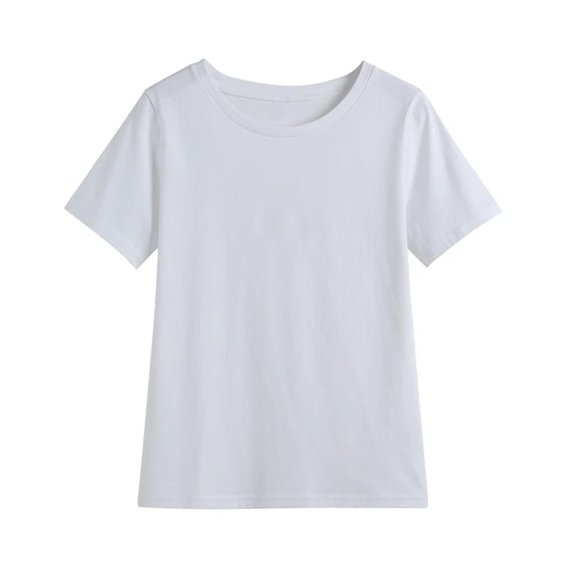 

2021 New Summer quality classic casual breathable hot short sleeve women's soft T-shirt