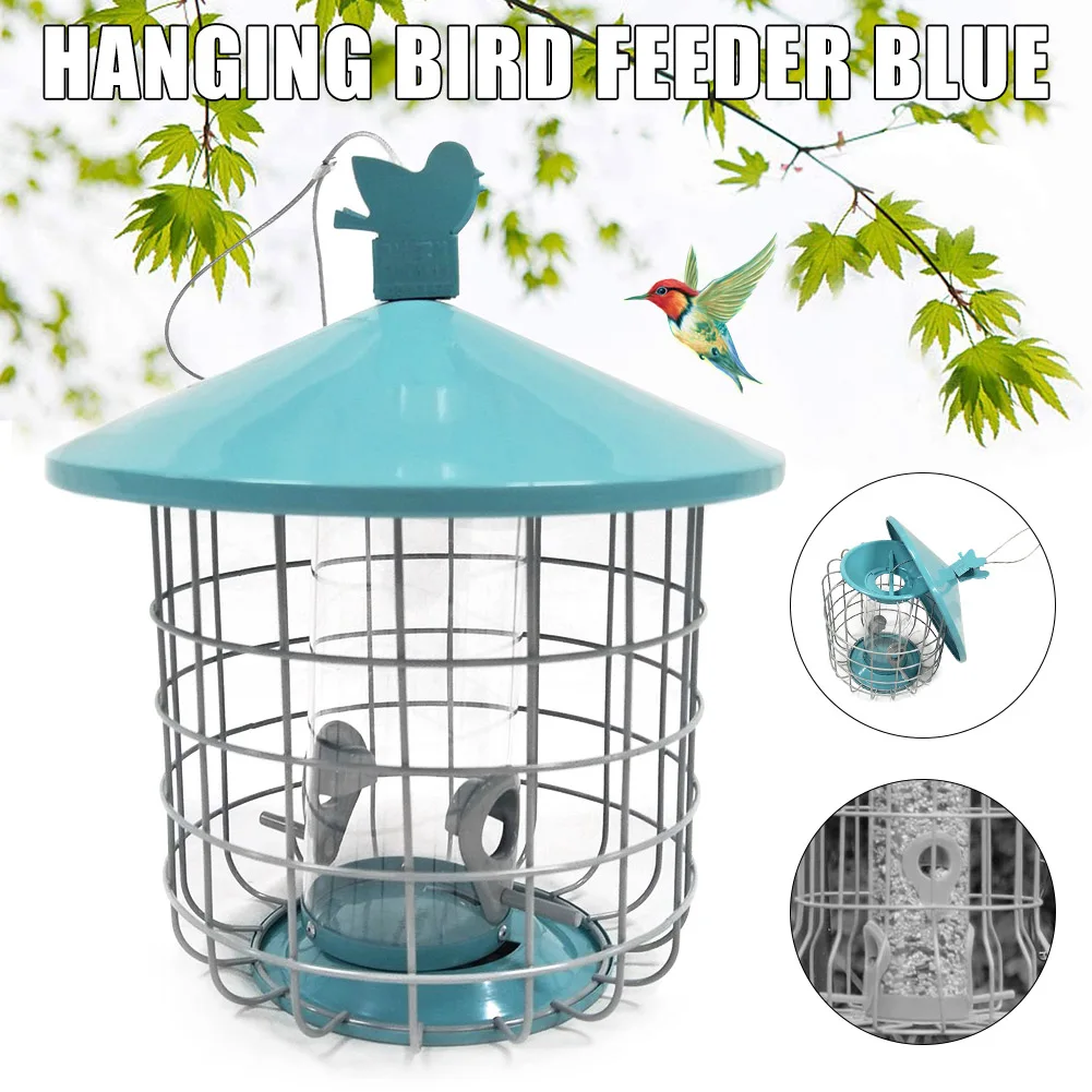 

Hot Outdoor Hanging Cage Birds Feeder Strong Structure Easy to Clean Birds Feeders D6