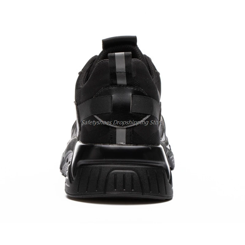 

Comfortable Boots Safety Shoes For Men Working Boots Steel Toe Cap Shoes Anti-Smashing Boots Lightweight Shoe Breathable Sneaker