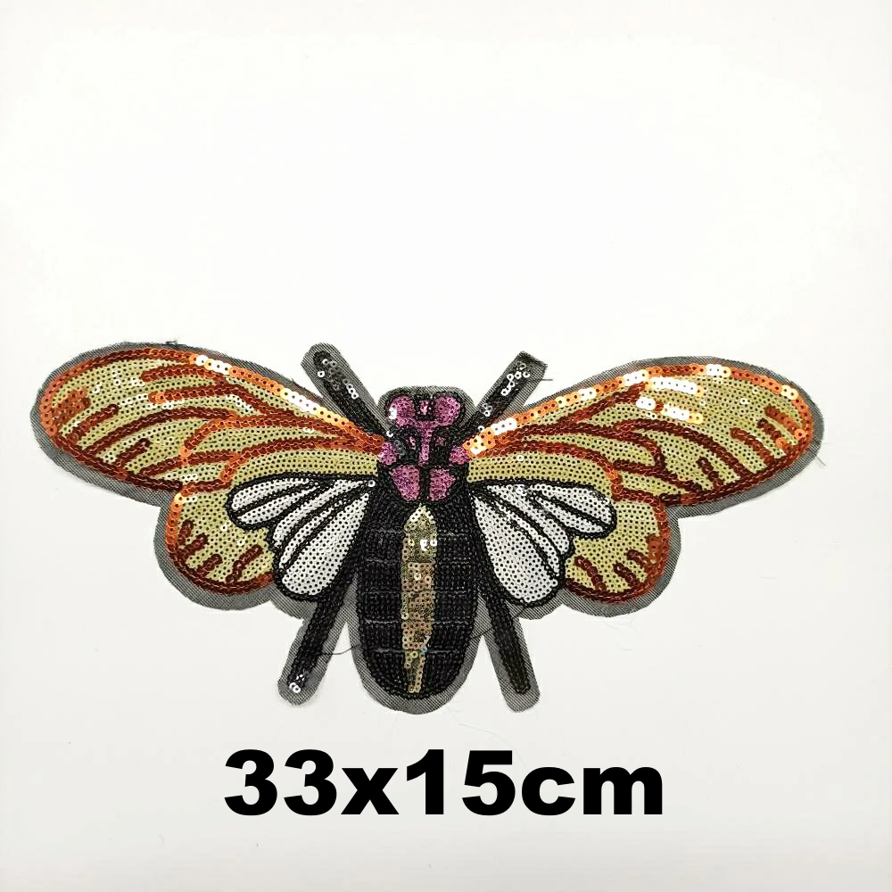 

large embroidery big bee cartoon patches for clothing DE-3452