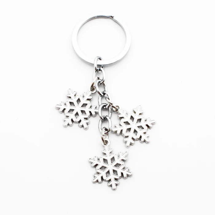 Брелок-Снежинка металлический 100 шт./лот зимние подарки | Украшения и аксессуары