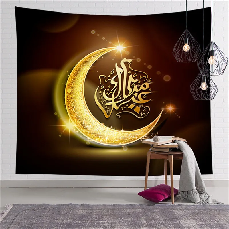 Фуватакчи мусульманский лунный светильник Настенный Гобелен для путешествий