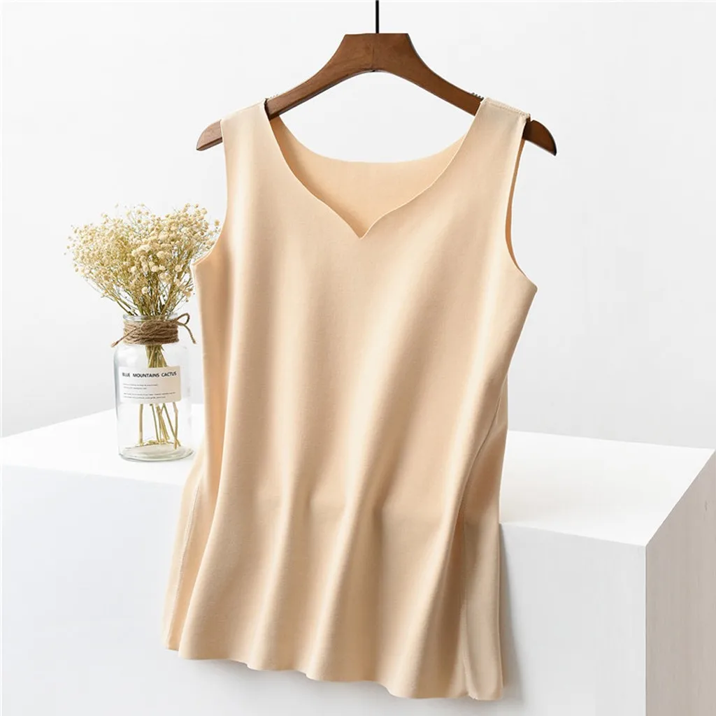 Женский укороченный Топ с V-образным вырезом хлопковая рубашка без рукавов