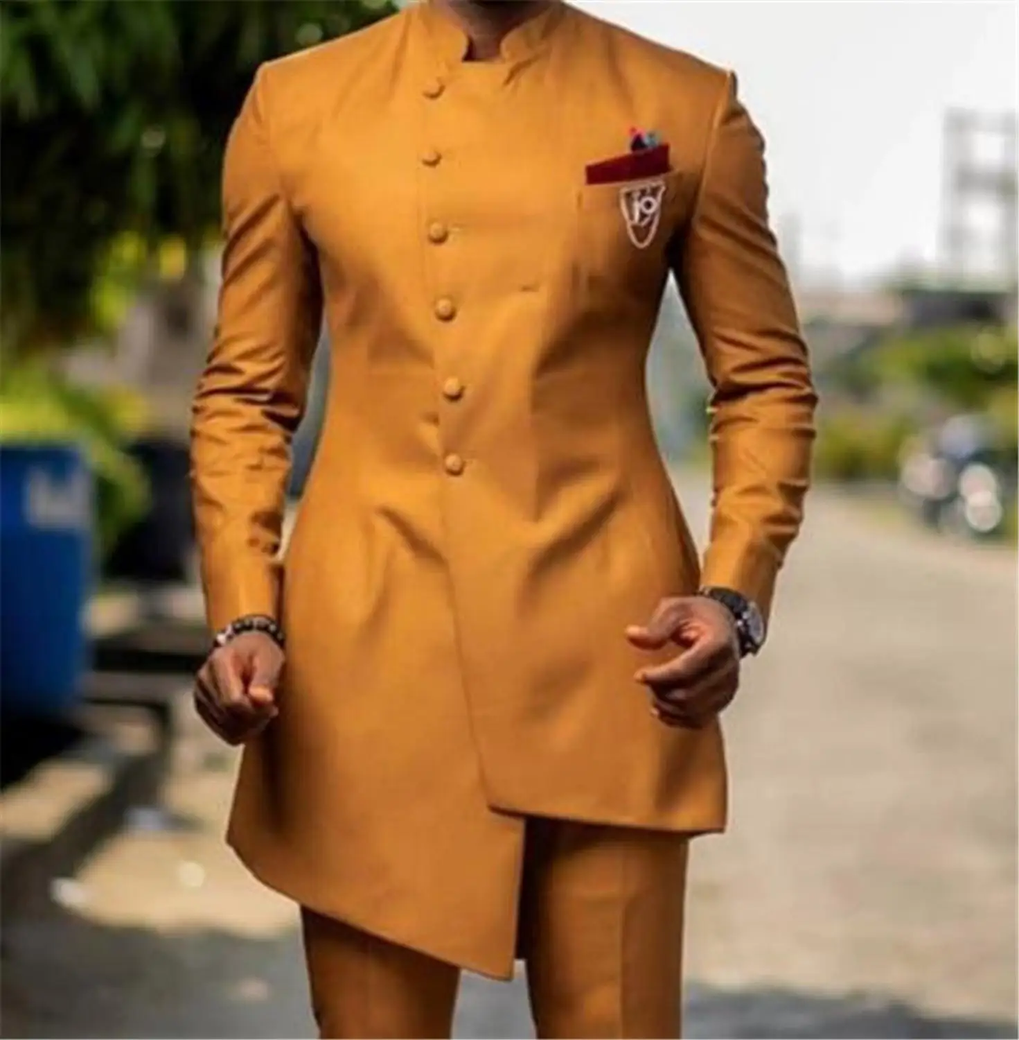 Новейший индивидуальный мужской костюм уникального дизайна танцевальное