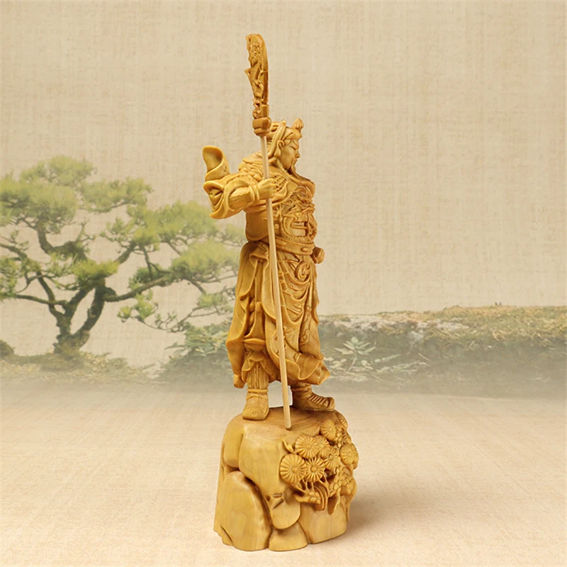 18 см guan gong деревянные фигурки ручной работы собирают Богатство Бог Guan yu