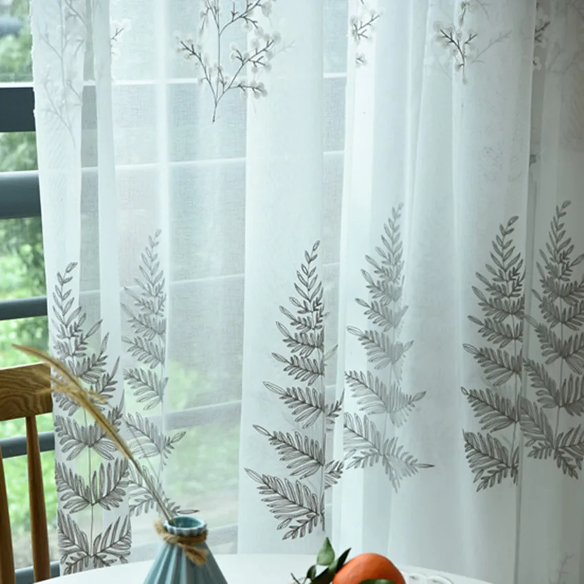 Современная Европейская Рождественская занавеска вышитая елка s для гостиной