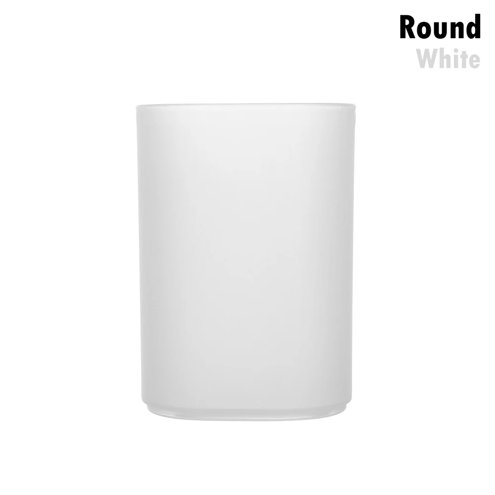 White Round 4 вида красочных шестигранных ручек для дома и офиса, держатель для карандашей и ручек для хранения косметики, коробка для хранения косметики, ящик для стола, Органайзер - Цвет: White Round