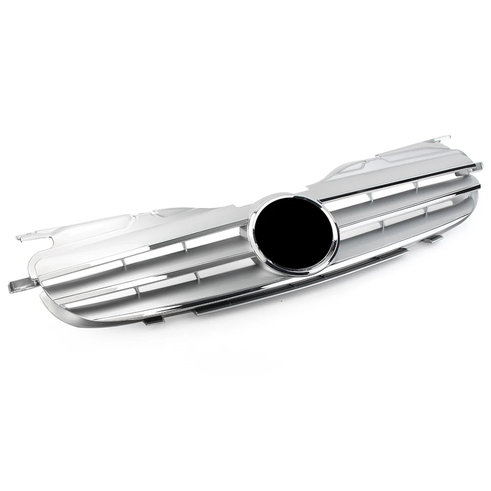 Передняя решетка автомобиля 3 Fin AMG стиль Верхний бампер Гриль для Mercedes Benz R170 SLK-Class