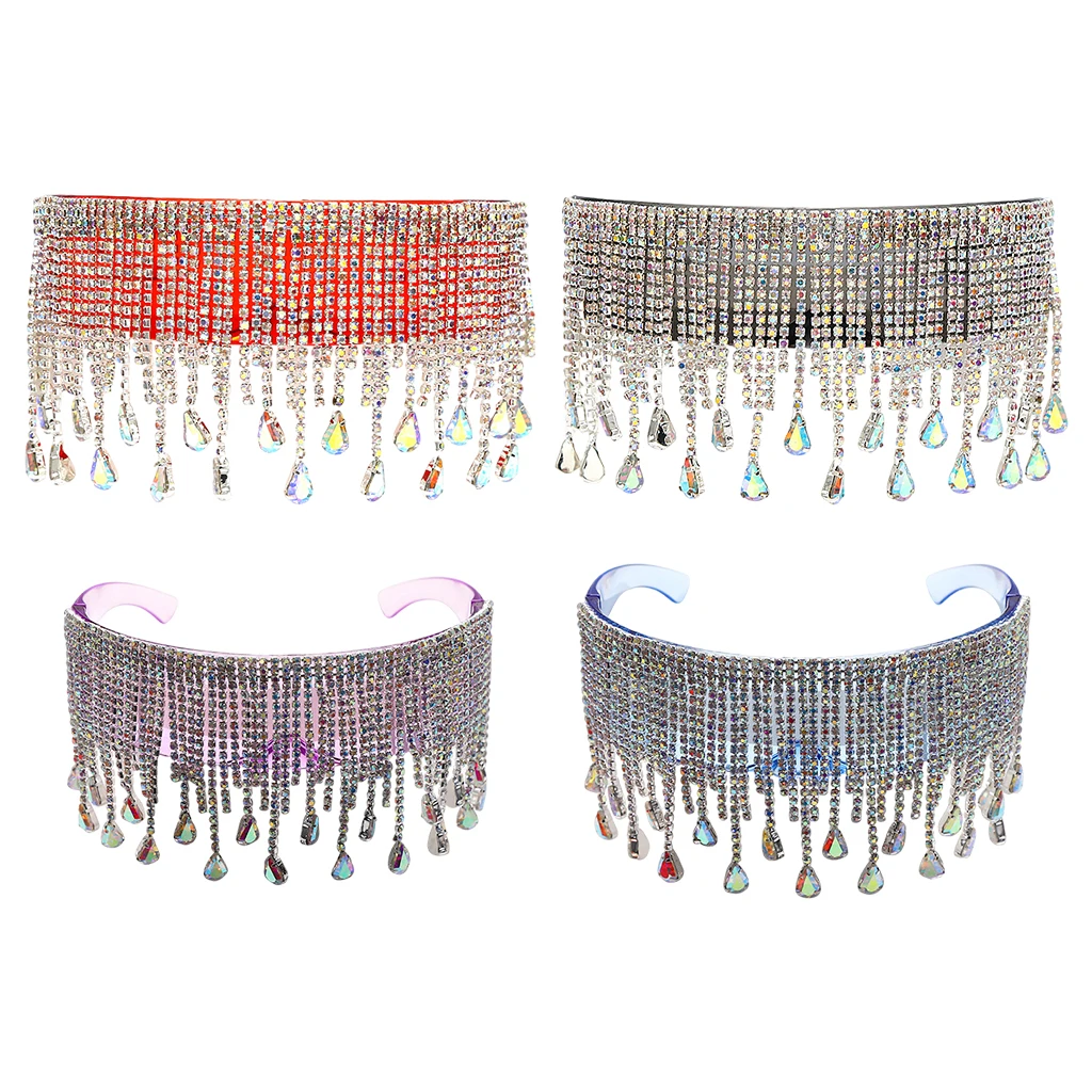 

Oversized Sunglasses Women Crystal Rhinestone Sunglasses Eye Glasses