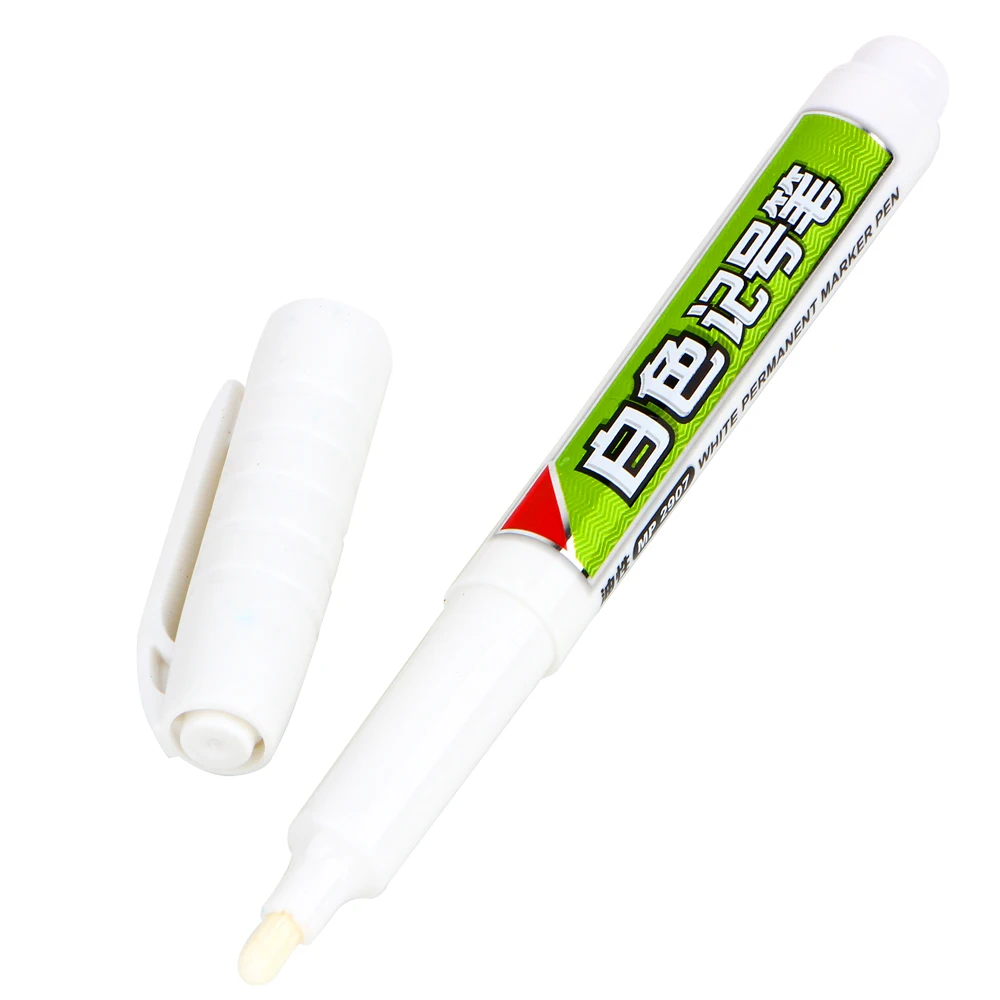Перманентный маркер 12 шт./кор. белые масляные чернила маркеры канцелярские
