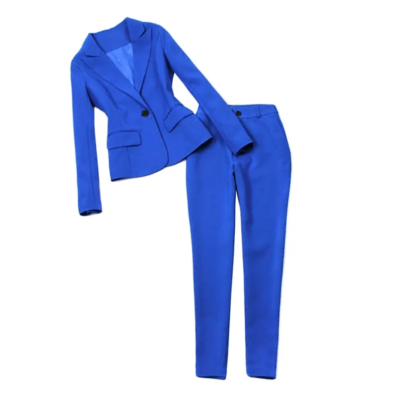 Новый осенний модный костюм женский деловой куртка и длинные секционные