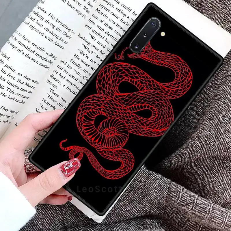 

Snake Hand animal Flower Pattern Phone Cases For Samsung Galaxy S8 S9 S10 Plus S10E Note 3 4 5 6 7 8 9 10 Pro Lite cover