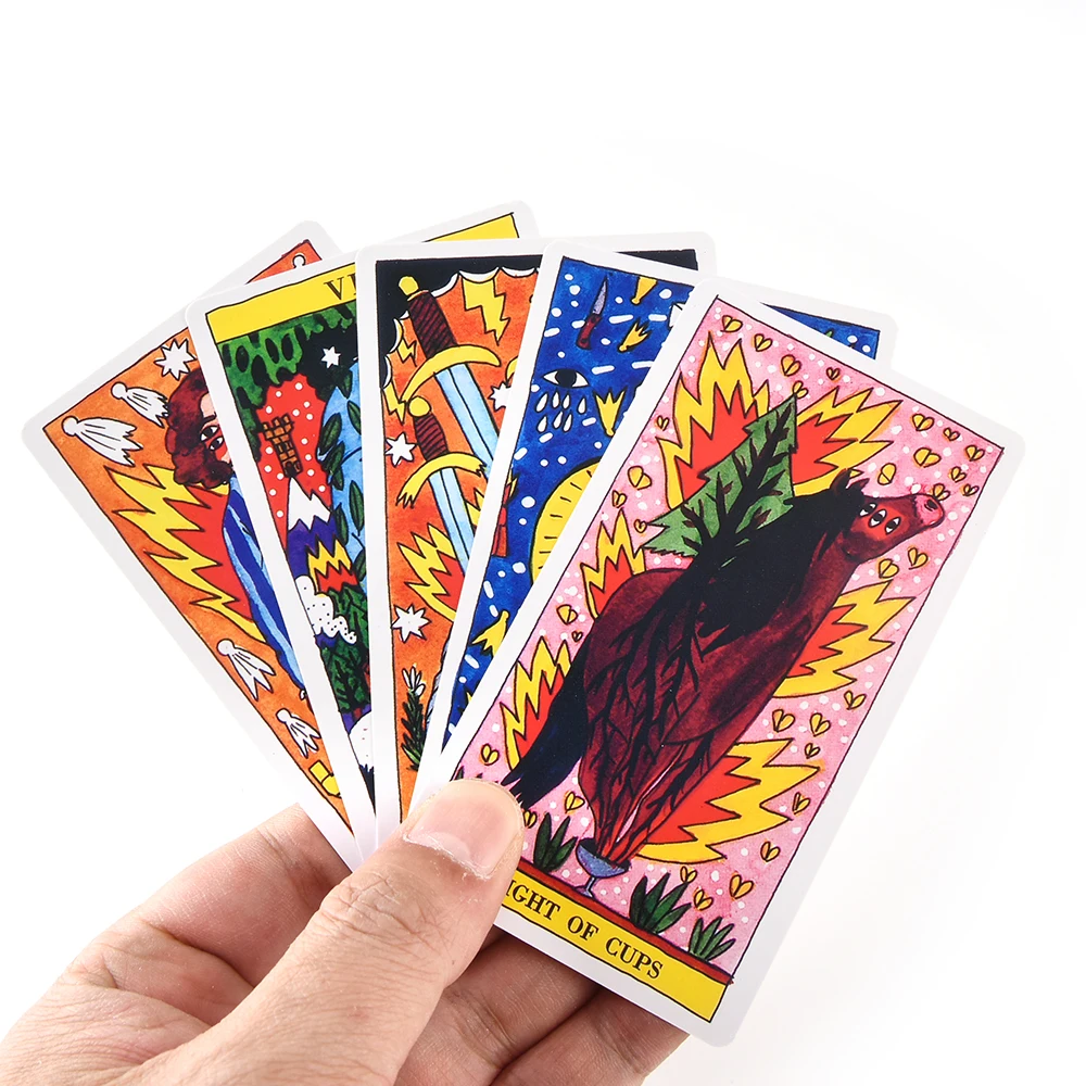 Tarot del Fuego Cards for Deck Oracles Electronic Guide Book Game Toy by Ricardo Cavolo|Карточные игры| |