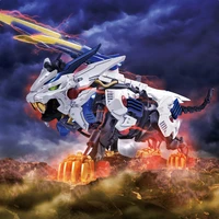 takara tomy transformers action figure zoids wild electric assembly model toy zw15 long tooth lion awakening version spot