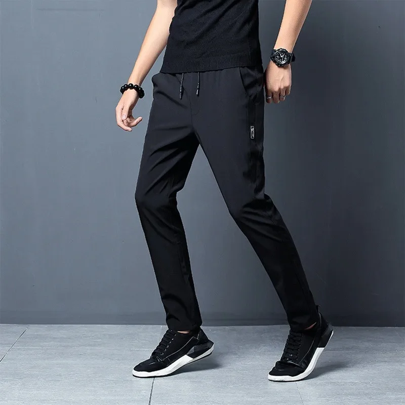 

Puimentiua Men Pants Joggers Fitness Casual Quick Dry Outdoor Sweatpants Breathable Slim Elasticity Trouser Casual Men Pants