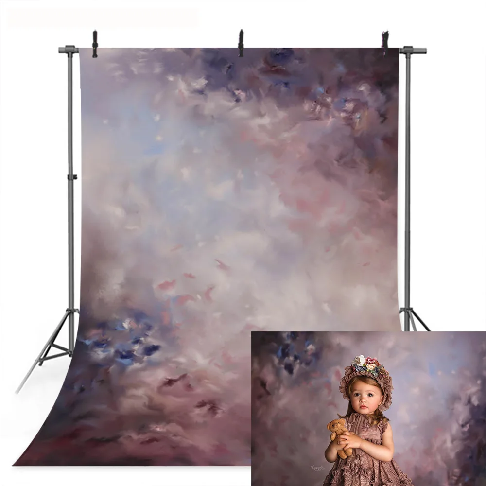 

Vintage Pink Flower Photo Background Abstract Texture Floral Newborn Children Portrait Backdrop Photography Old Master Photocall