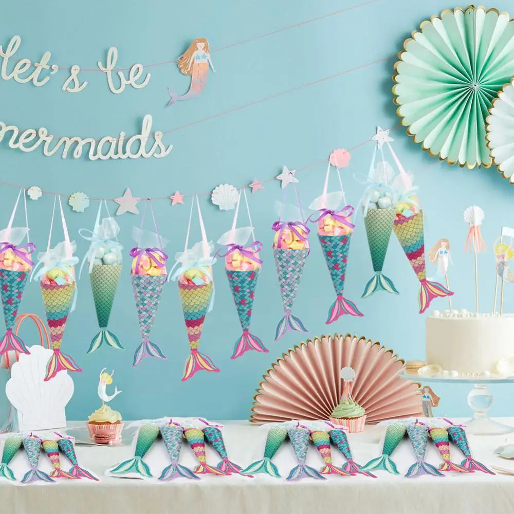 Украшение для вечевечерние русалки OurWarm пригласительные открытки бумажные