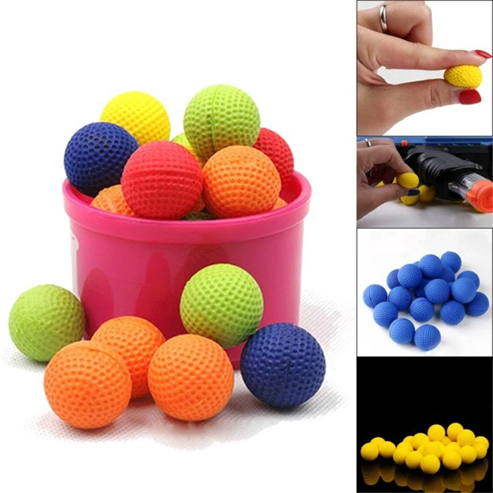 

Tolsiaya 100x Круглый сменный совместимый полиуретановый шар для Nerf Rival Apollo Zeus Toy 2,3 см ^