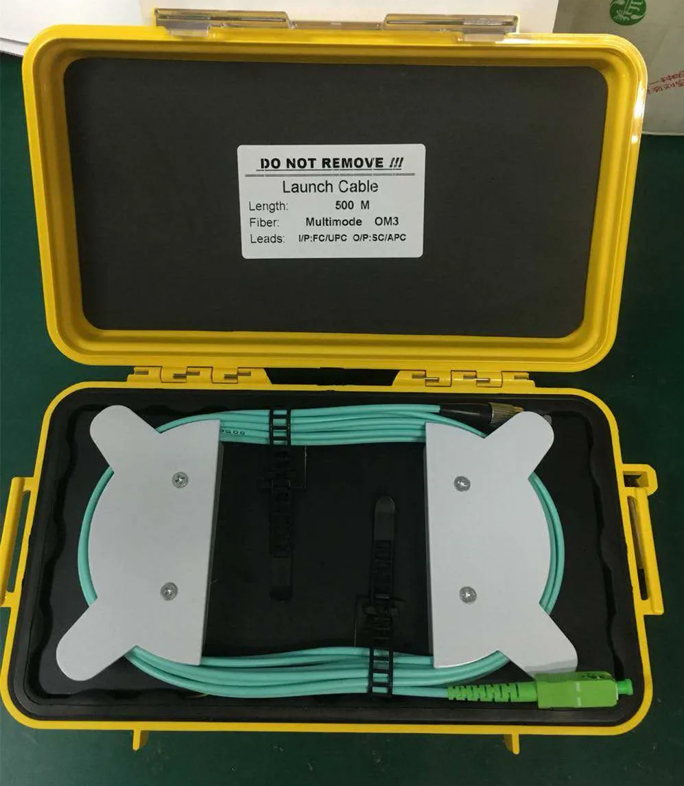 

Multimodo OM3 500M OTDR zona muerta eliminador de fibra anillos de fibra óptica OTDR caja de Cable de lanzamiento MM OM3 500M