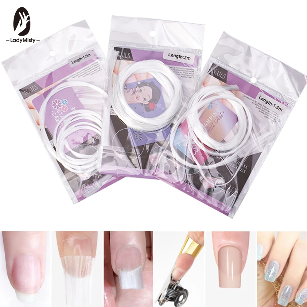Стекловолокно для наращивания ногтей 2 м / рулонный шелк Стекловолоконные гвозди