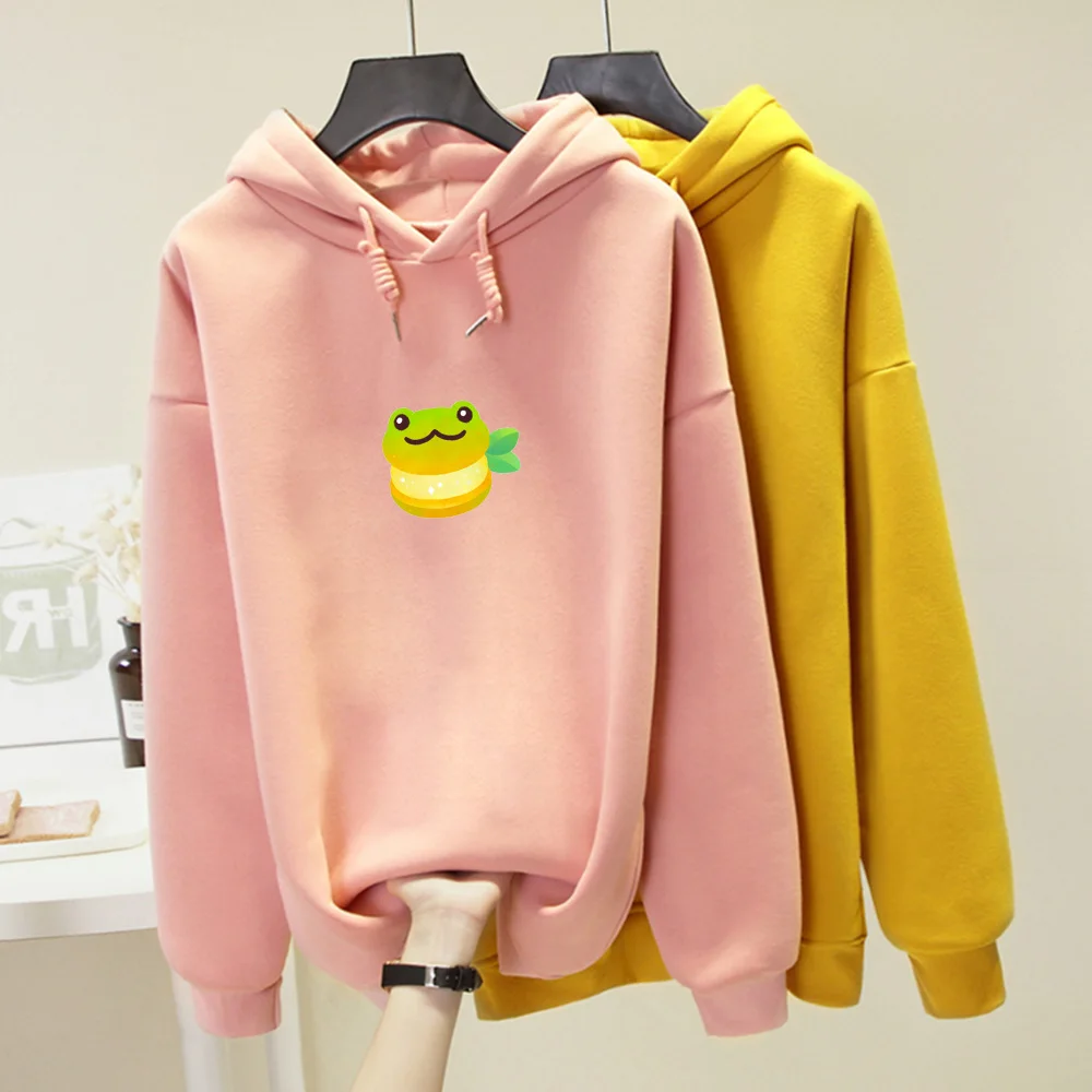 

Frog Hoodie Graphic Harajuku Goth Aesthetic Sweatshirt Punk Gothic Vintage Clothes for Women Oversized Hoodies with Drawstring
