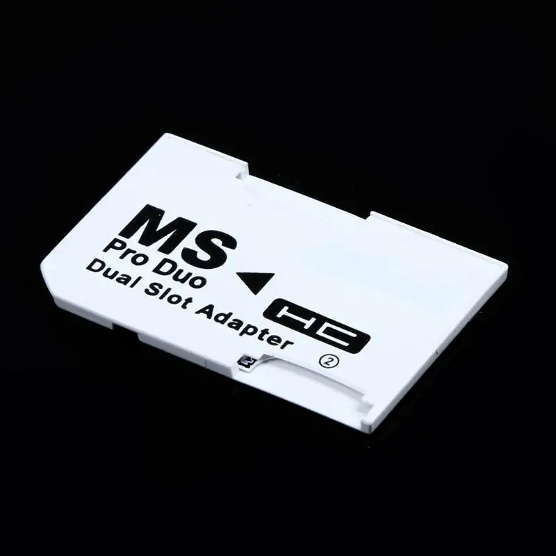 Двойной слот Micro для SD SDHC TF карта памяти MS Card Pro Duo Reader набор карт двойная белая PSP
