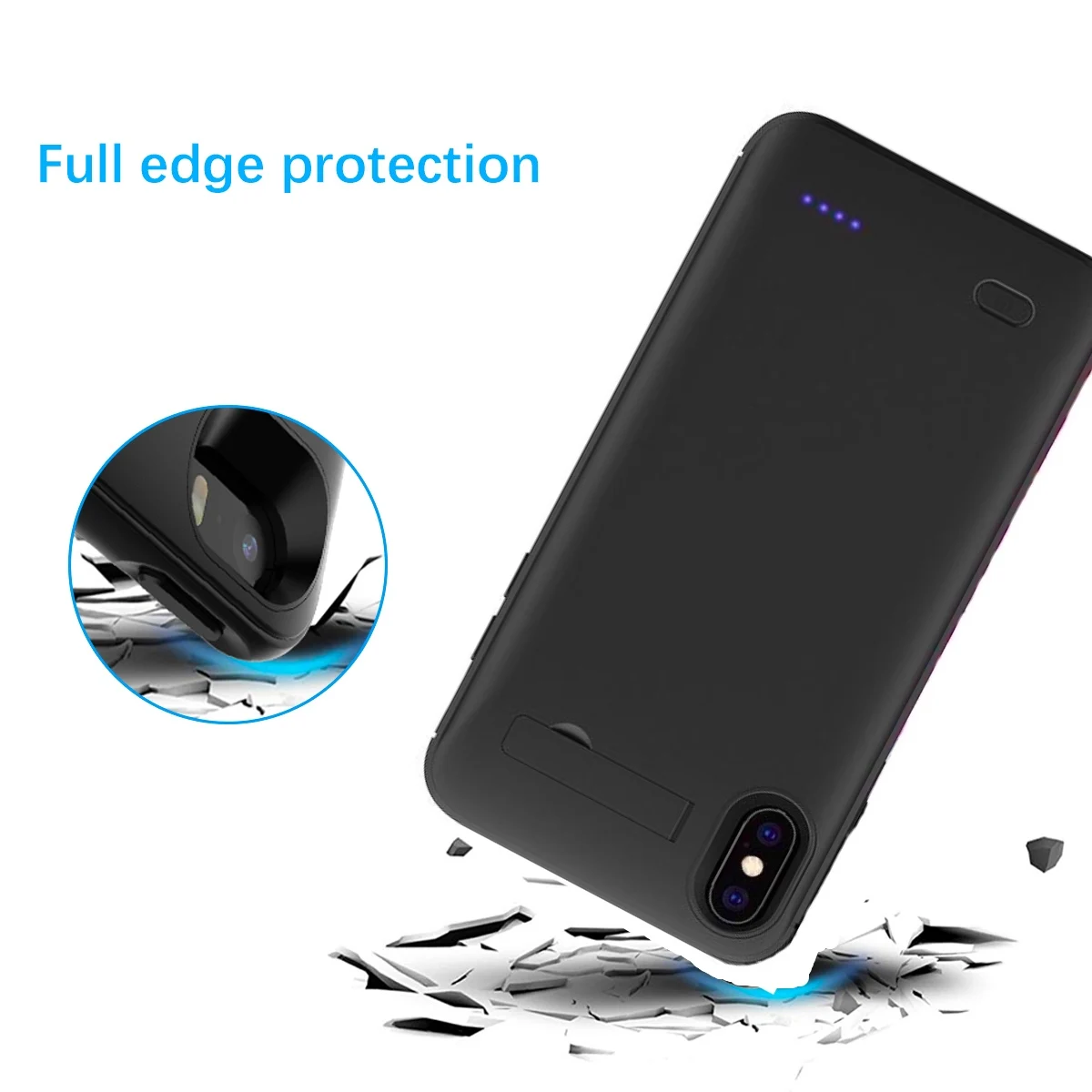 Battery Case For iphone XR X XS Max Slim Power Bank Charing Case For iphone 6 6S 7 8 Plus Battery Charger Case Stand Back cover