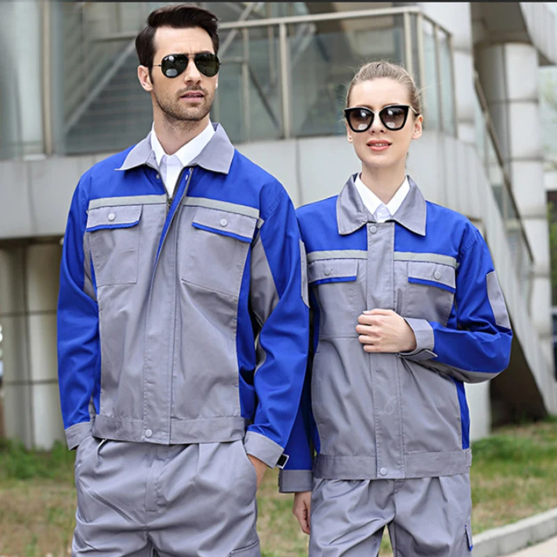 Осенний сварочный костюм большого размера рабочая одежда с длинным рукавом