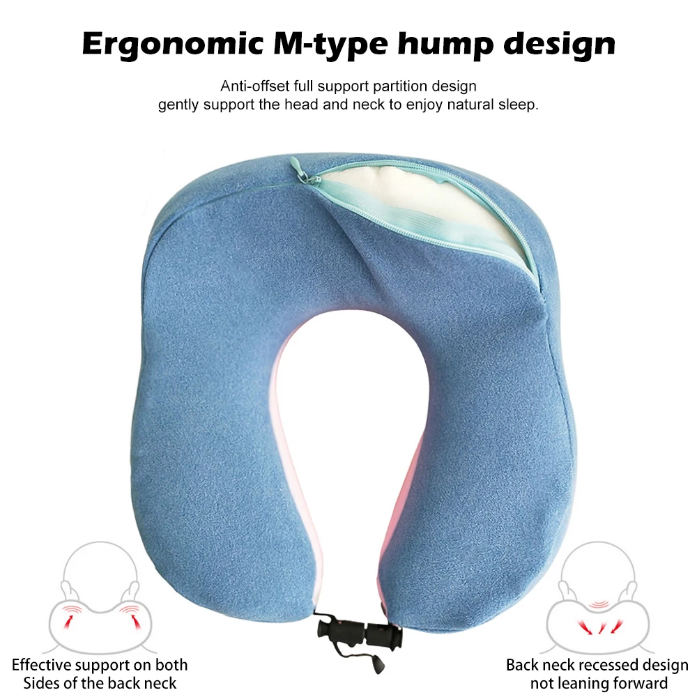 U Shaped Memory Foam Neck Pillows Soft Slow Rebound Pillow Cervical Healthcare Bedding Drop Shipping Travel Pillow