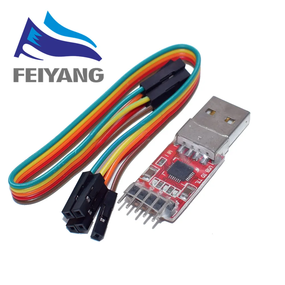 1 шт. CP2102 модуль USB к TTL Серийный UART STC кабель для загрузки PL2303 Super Brush line upgrade |