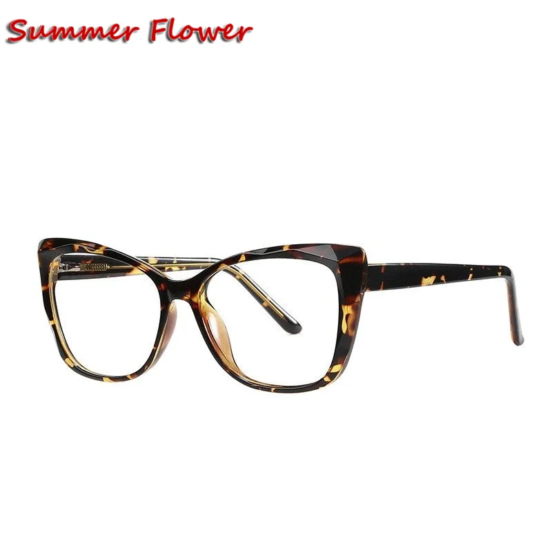 

Women Cat Eye Prescription Glasses Frame Acetate Eyewear Optical Glasses for Recipe Lenses