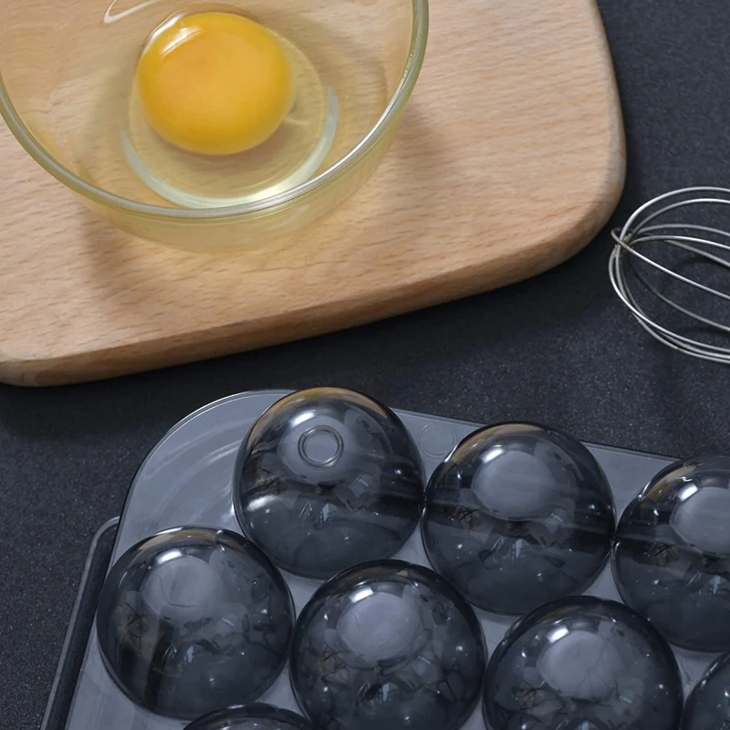 

Egg Storage Box Egg Holder for Refrigerator Transparent Single Layer with Lid Stackable Egg Containers for 16 Eggs