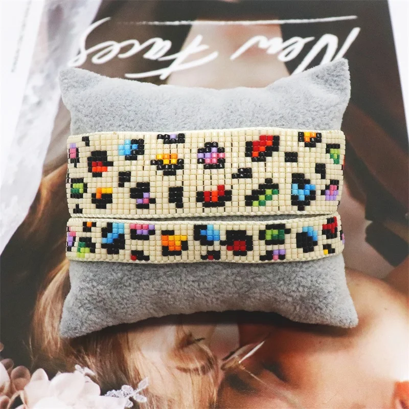 

ZHONGVI New Fashion Adjustable Bracelet Gold Color Miyuki Seed Beaded Jewelry Colorful Heart Bracelets for Women Jewellery Gift
