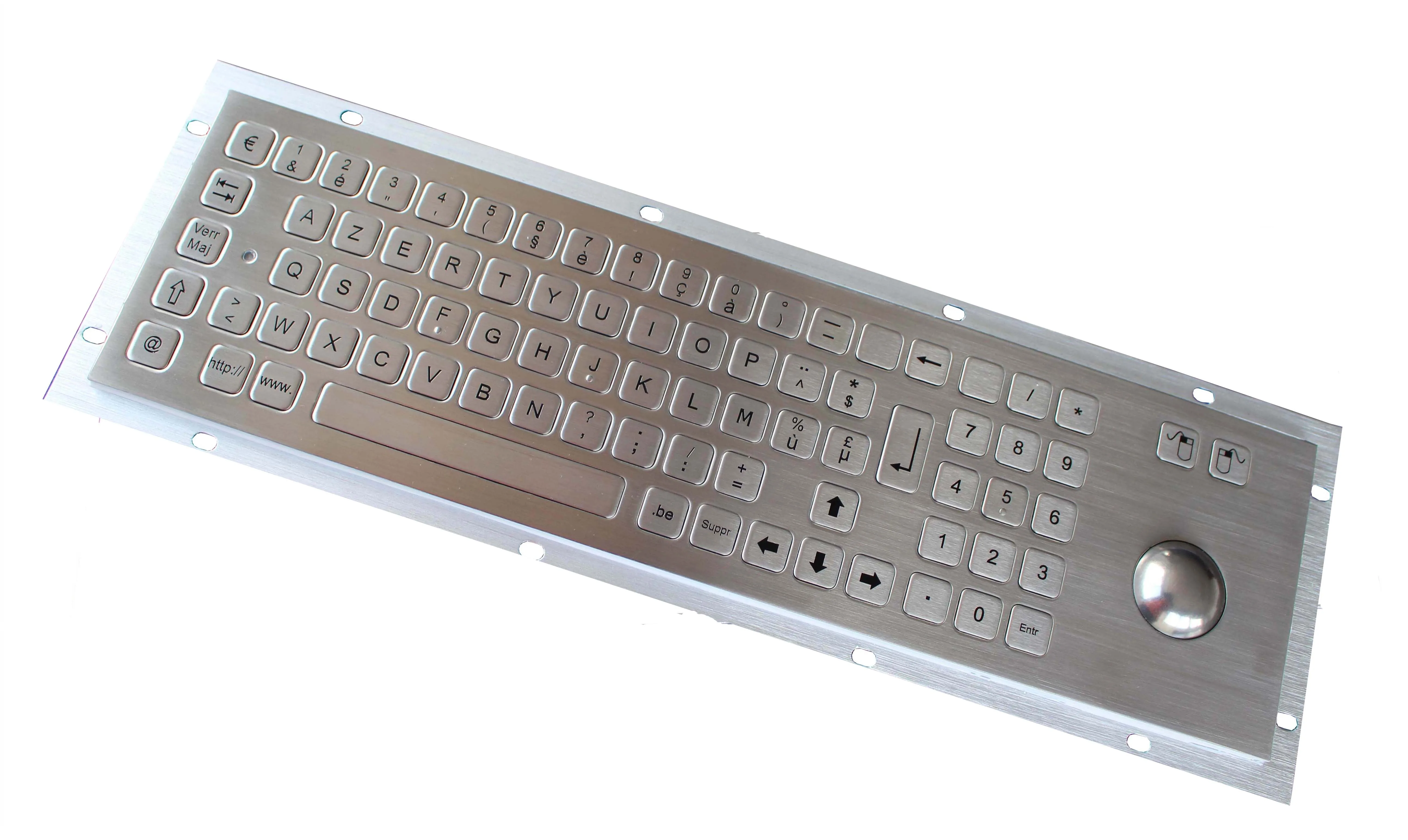 

Encryption Vandal Proof IP65 Stainless Steel kiosk Industrial metal computer keyboard