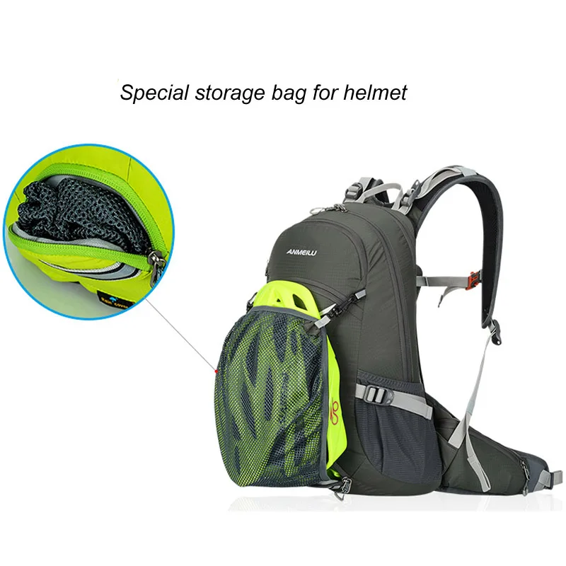 20L Waterproof Bicycle Backpack Hiking Camping Ladder Water Bag with Rain Cover Outdoor Sports Running Hydration | Спорт и
