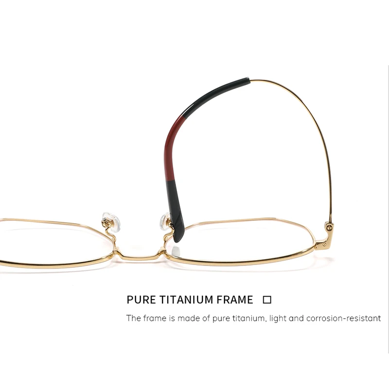 

YJYJ 2020 Prescription Glasses Frames Optical Eyewear Women And Men Ultra Light Pure Titanium Square Myopia Spectacle Frame