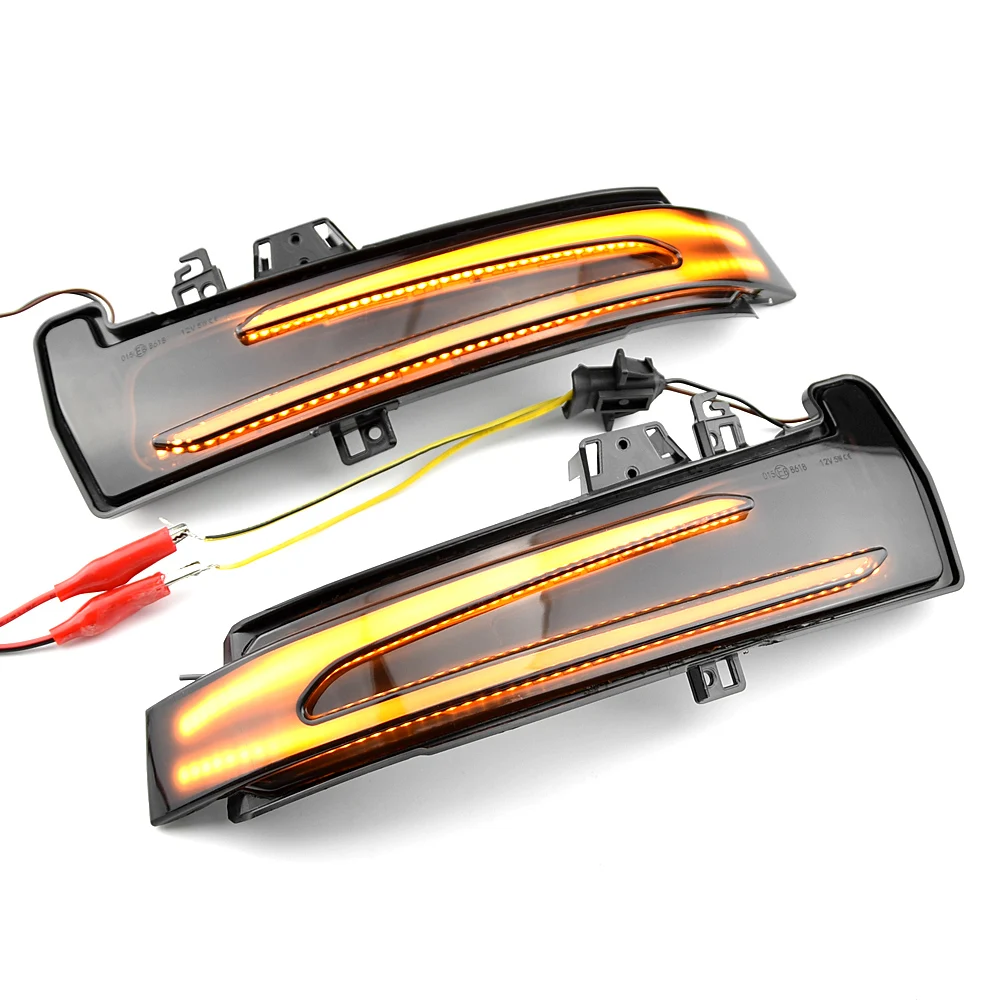 

Flowing Water Blinker Light LED Dynamic Turn Signal Rear Mirror Indicator Light For Benz W221 W212 W204 W176 W246 X156 C204 2PCS