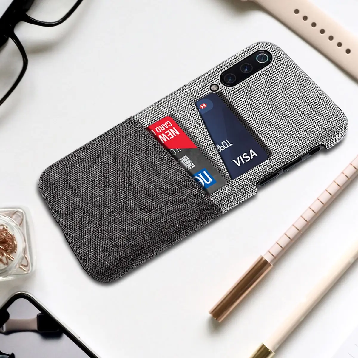 Для Xiaomi mi 9 чехол для телефона тканевый держатель карт тонкий устойчивый к