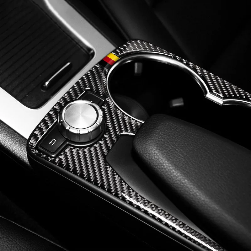 Углеродное волокно автомобильный центральный мультимедийный ручной стаканчик