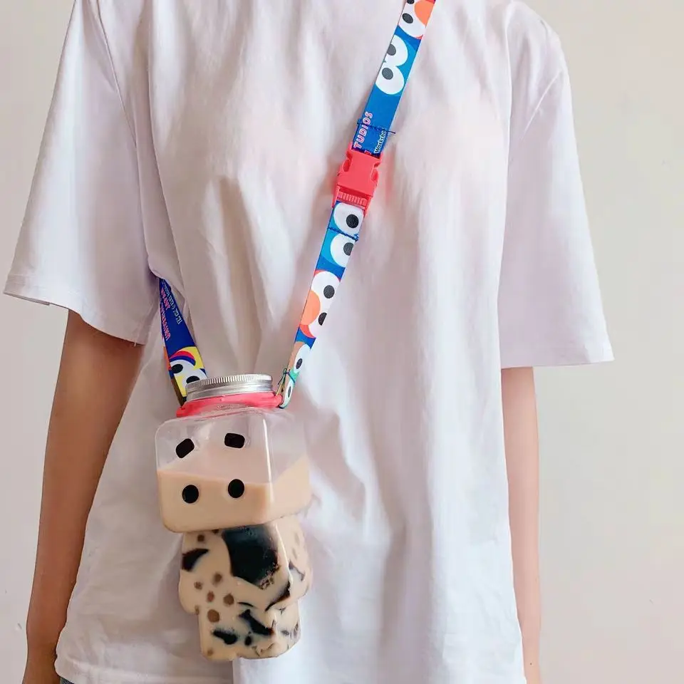 10 шт./Лот 500 мл Милая прозрачная пластиковая бутылка ПЭТ для напитков молока чая в