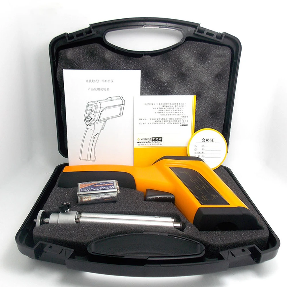 

High Temperature Infrared Thermometer 1300 Degrees 1600 Degrees 1850 Degrees Industrial Grade Kiln Forging Temperature Gun