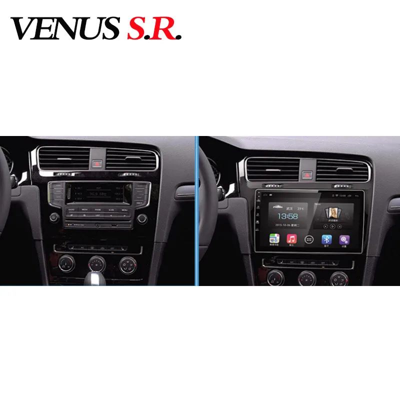 Автомобильный dvd плеер VenusSR на Android 8 1 2.5D для Volkswagen GOLF 7 2014 2017 мультимедийное