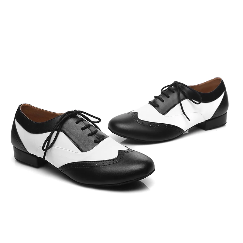 HROYL Latin Dance Shoes For Men Women Ballroom Dance Shoes Ladies Modern Tango Jazz Salsa Dancing Shoes Elegant Genuine Leather