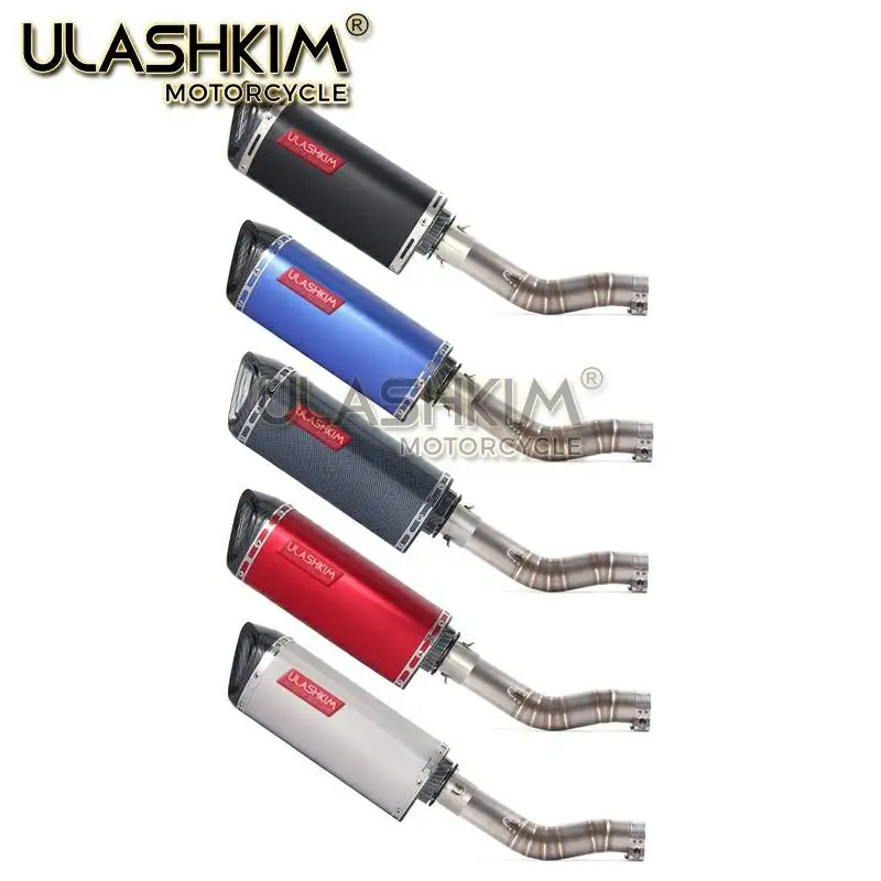 Мотоцикл Полная система глушитель выхлопной трубы среднего звена скольжения для