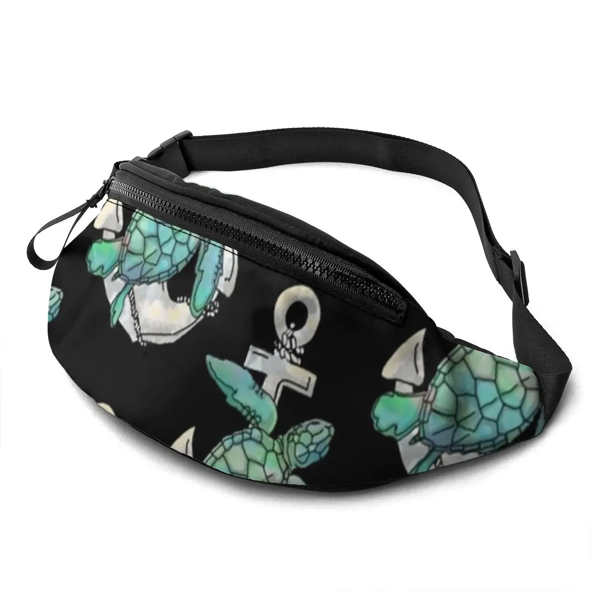 Turtle Waist Bag Funny Polyester Waist Pack Climbing Female Bag