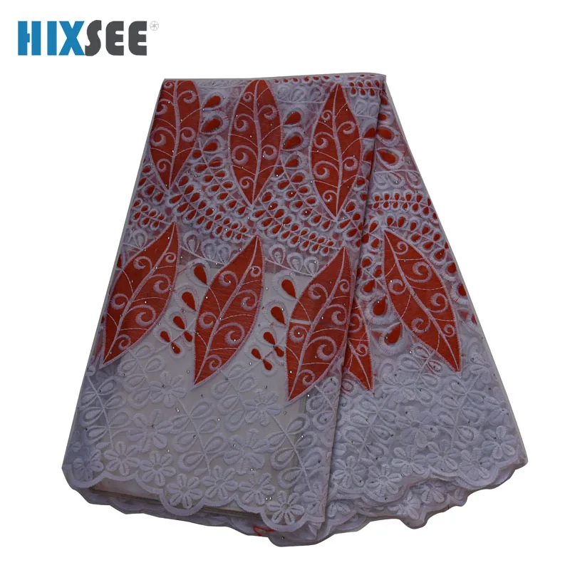 Нигерийские кружевные ткани для свадьбы 2019 белый лист вышивка французская