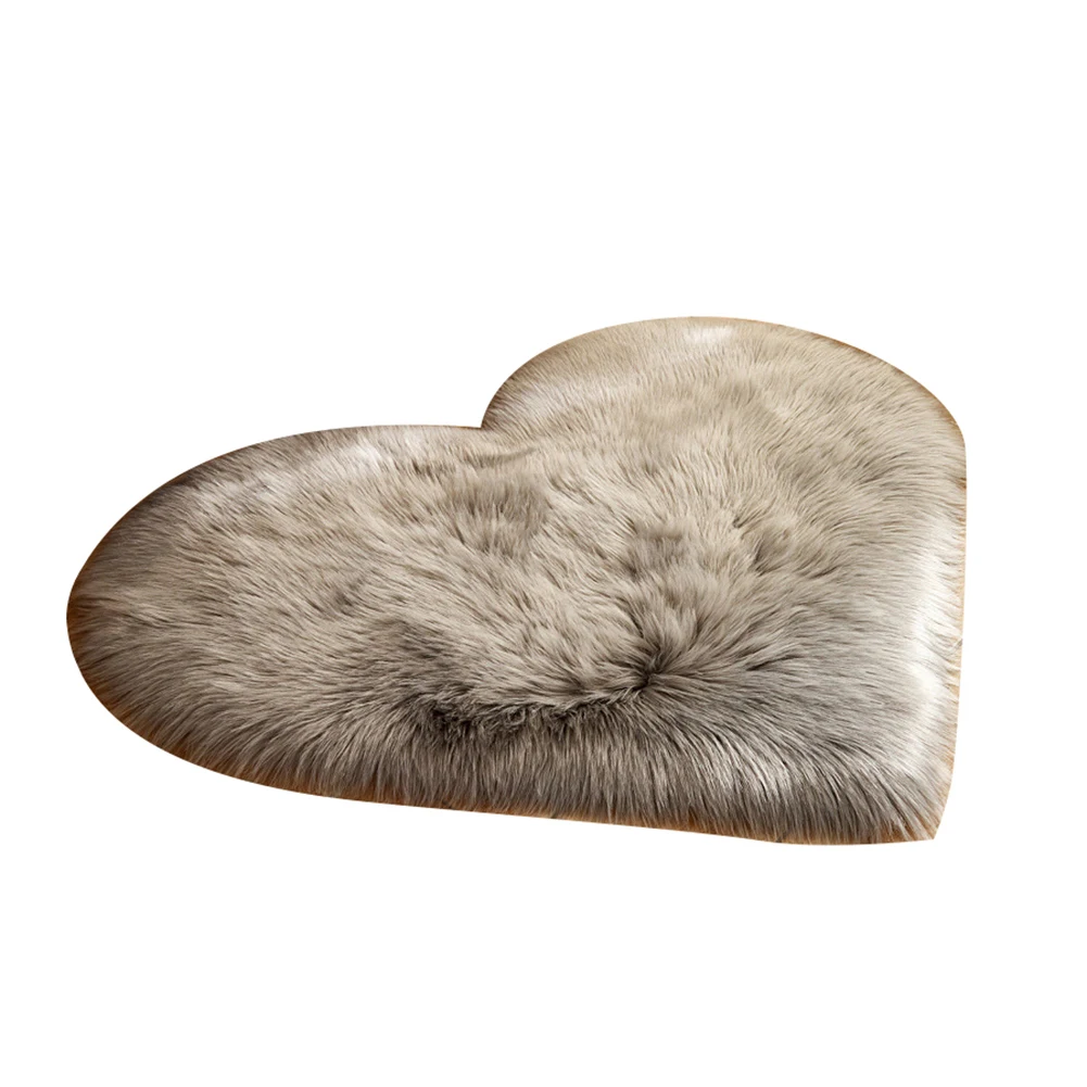 30x40 см любящее сердце Форма с Плюшевым Мехом коврики для Гостиная Спальня