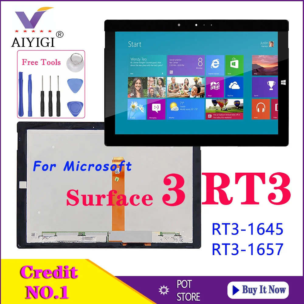 Оригинальный протестированный ЖК-экран сменный ЖК-дисплей 10 8 дюйма сенсорный