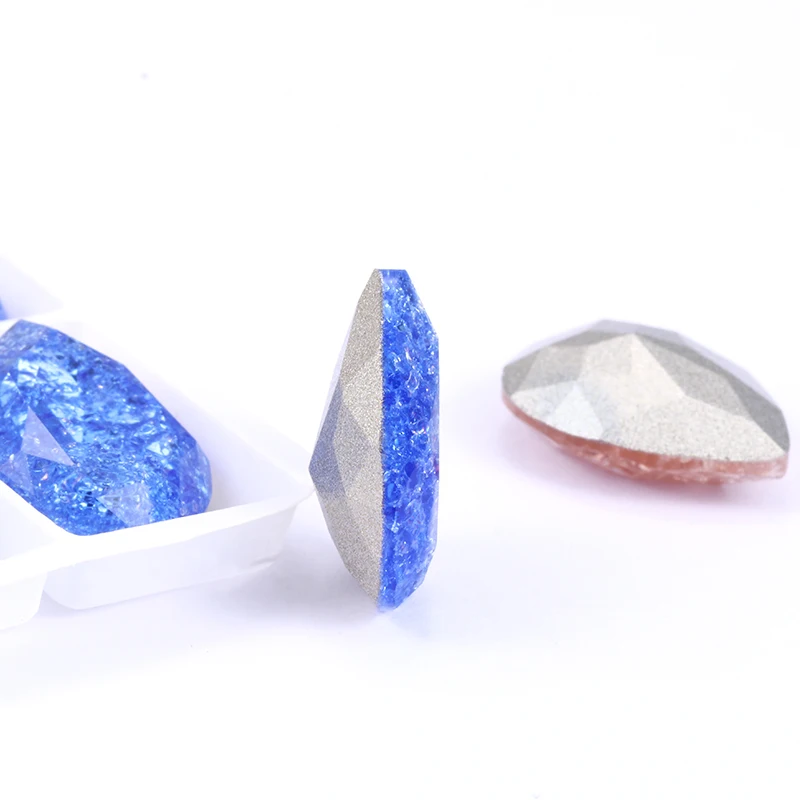 Незакрепленное стекло K9 с сапфиром стразы в форме ЛЕДЯНОГО ЦВЕТКА украшение для