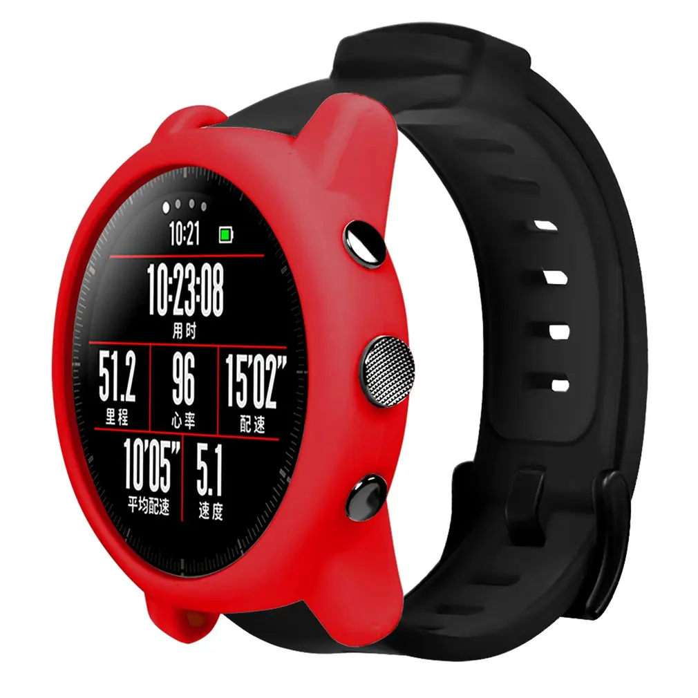 Защитный силиконовый чехол для наручных часов Amazfit Stratos 2 новинка высокое